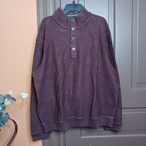 TOMMY BAHAMA Men's L Pullover Sweater Mock Neck